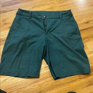 Lulu Lemon Green Plaid Shorts